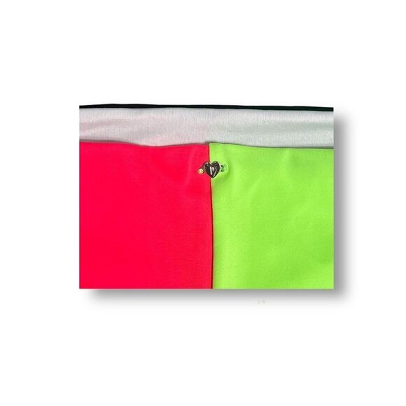Victoria’s Secret PINK Bikini Set M Top S Bottom Neon Colorblock NWT Swimwear - Picture 11 of 15